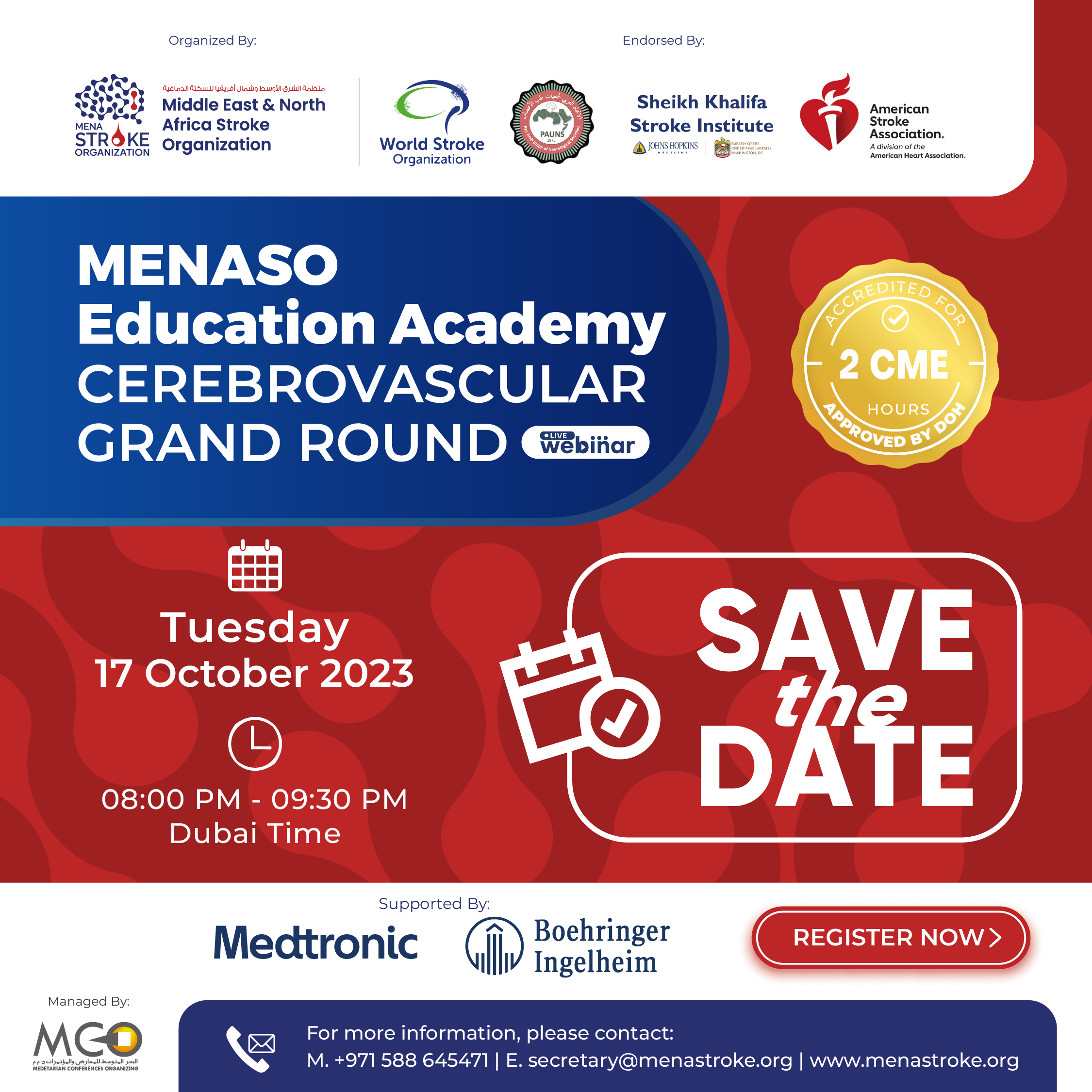 MENASO Education Academy Cerebrovascular Grand Round, October 2023