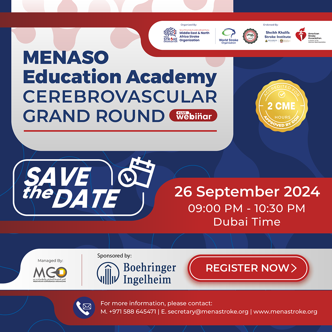 MENASO EDUCATION ACADEMY CEREBROVASCULAR GRAND ROUND, September 2024