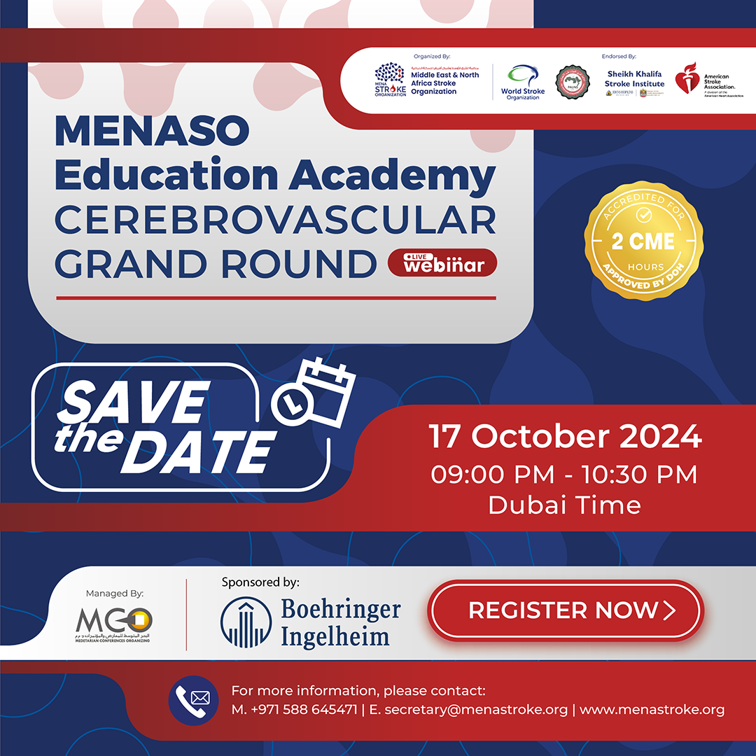 MENASO EDUCATION ACADEMY CEREBROVASCULAR GRAND ROUND, October 2024